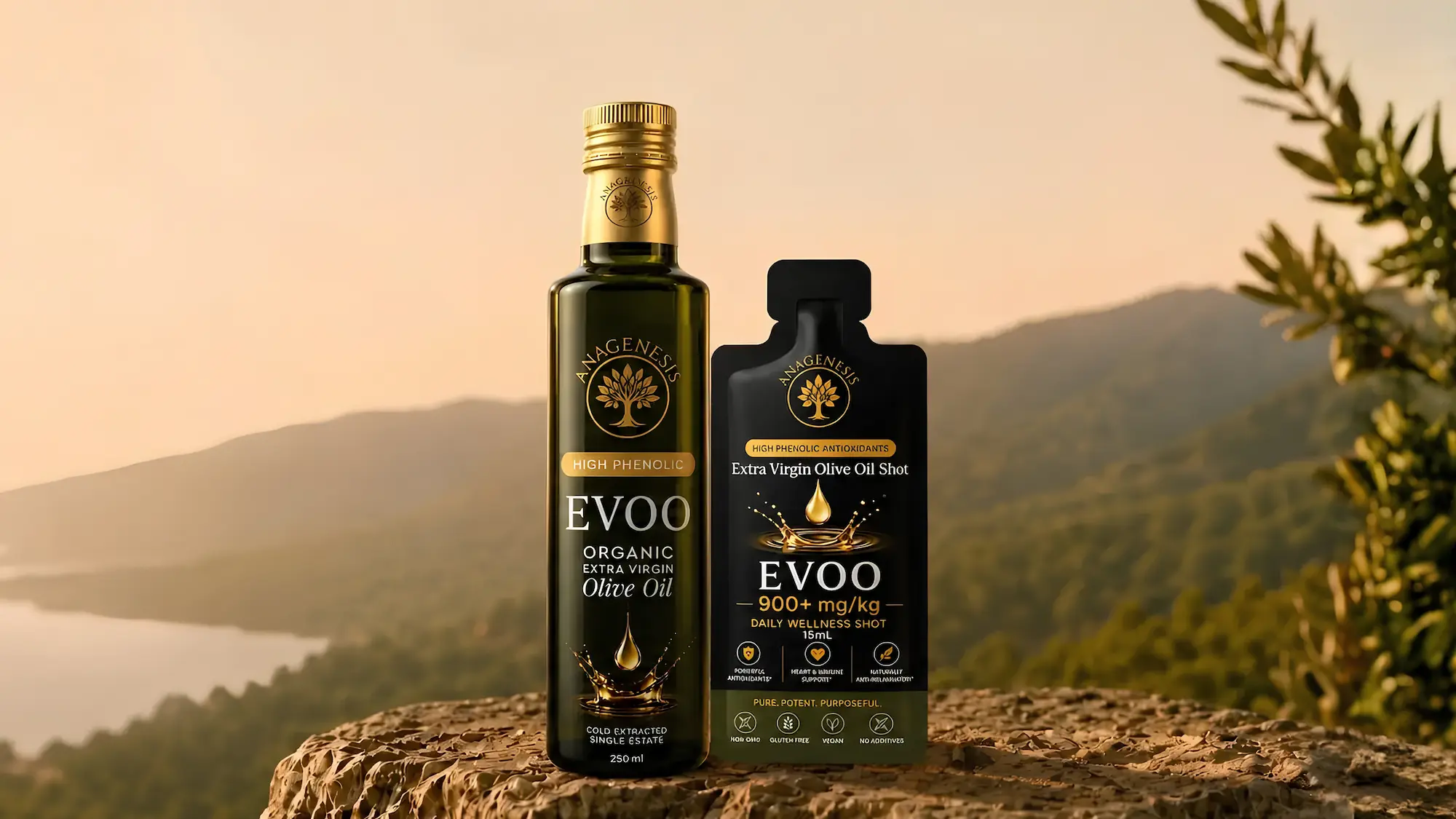 High phenolic extra virgin olive oil from Kalamata