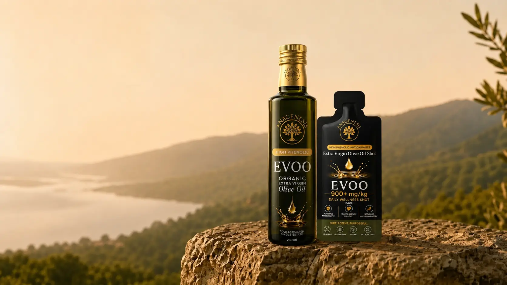High phenolic extra virgin olive oil from Kalamata